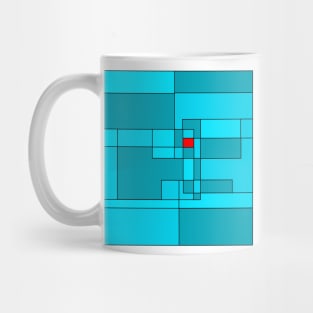 Graphic with color of the year 2021, aqua Mug